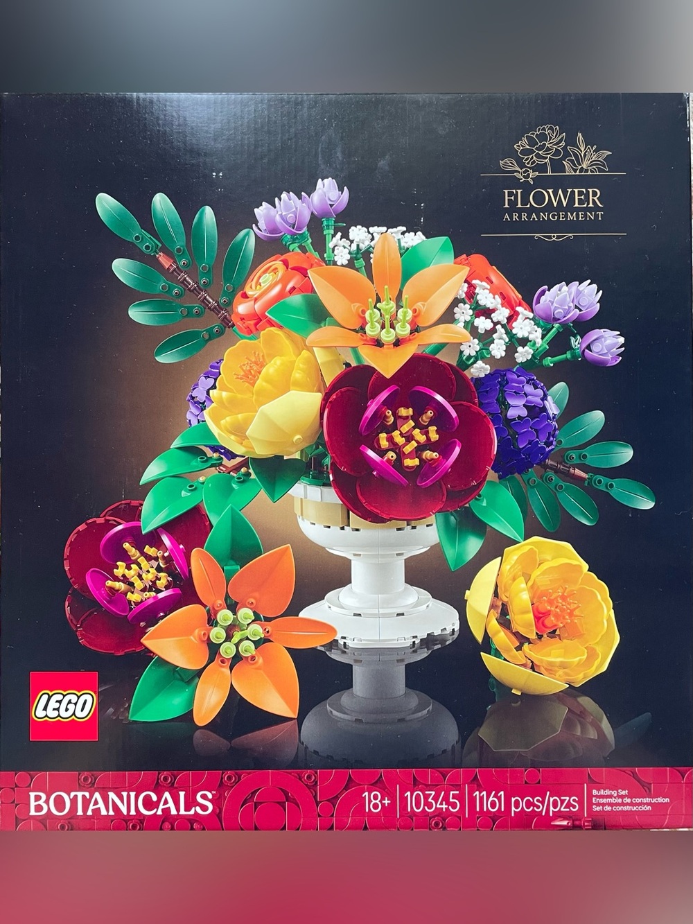 LEGO Botanicals Flower Arrangement - Multicolor Decorative Bouquet - 1161 pcs
